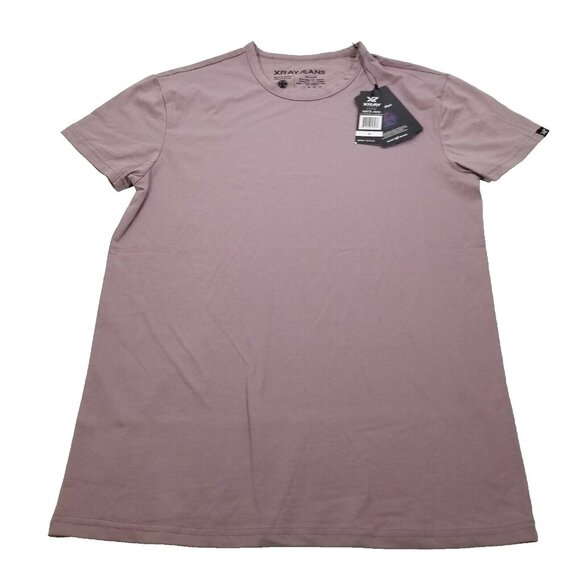 X-Ray Jeans Men's Cotton Stretch T-Shirt Light Pink Size S NEW WITH TAGS - Picture 2 of 8